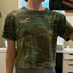 Urban Outfitters Camo Crop Top